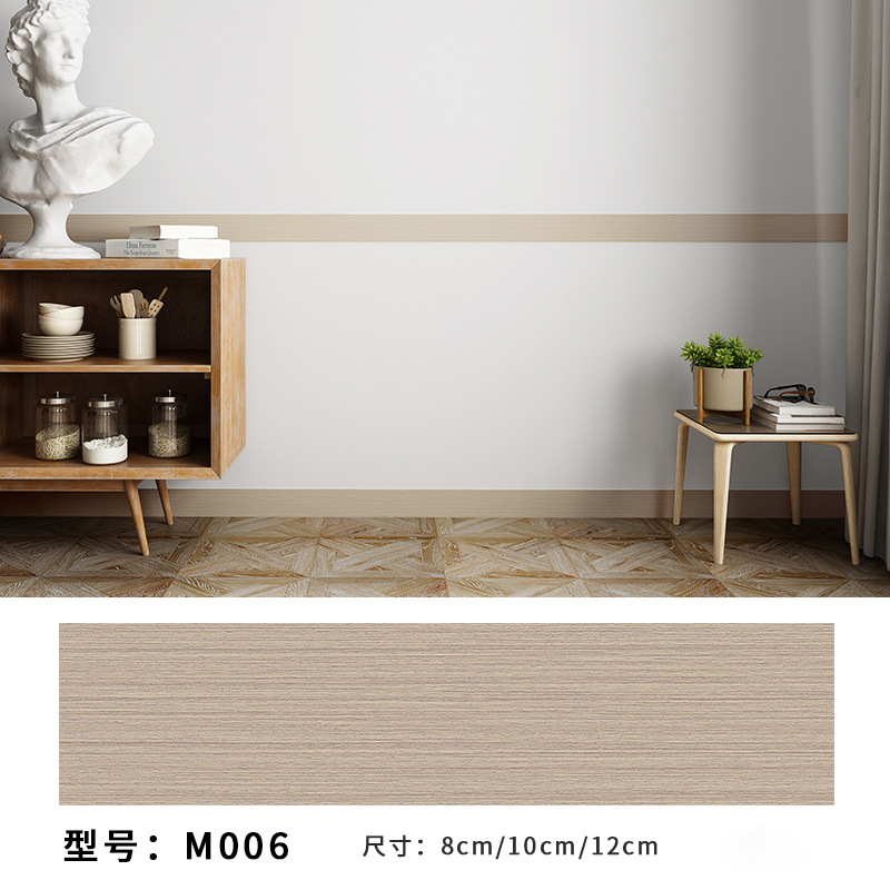 Picture of Skirting line self-adhesive PVC skirting line waterproof living room corner window sill bedroom wall sill waist line imitation tile stickers