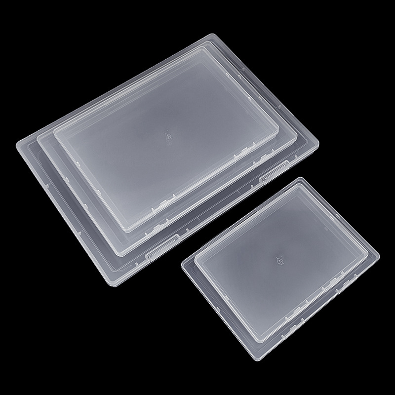 Picture of Rectangular transparent pp plastic storage box cross-border document bill organizing box jewelry card stationery storage box