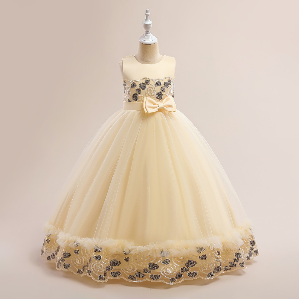 Picture of Children's Dress 2025 New Sequined Girls Catwalk Tutu Evening Dress Small Host Piano Performance Clothing Summer