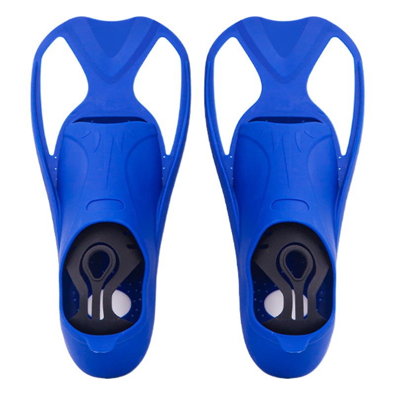 Cross-border swimming training flippers snorkeling adult children diving frog shoes short mermaid flippers free diving wholesale