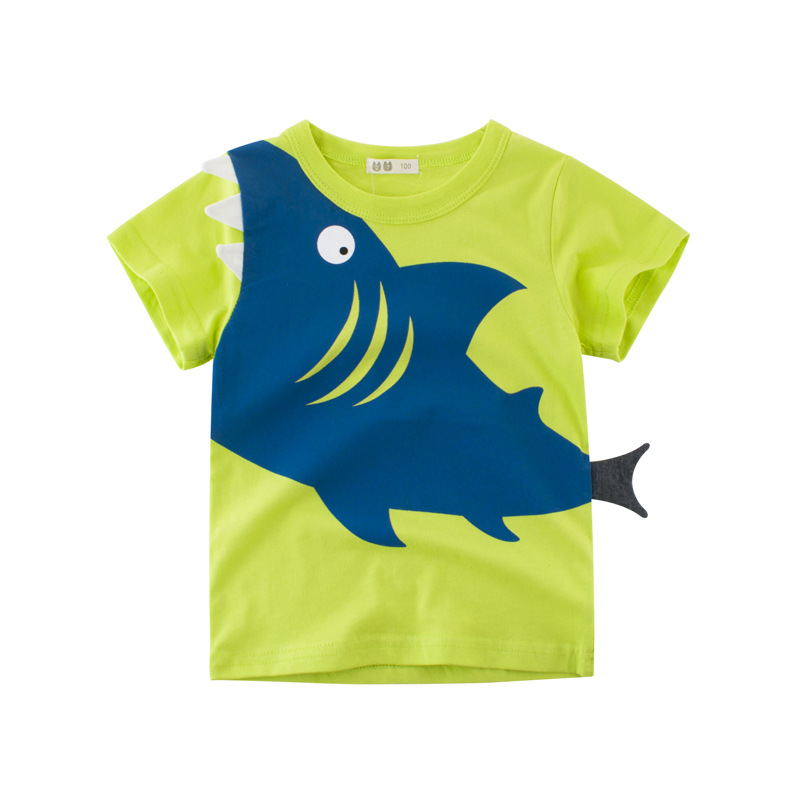 Picture of Kids Wear Korean Style Children's Clothing New 2025 Summer Manufacturer Wholesale Boys Short-Sleeved T-Shirts Children's Clothes