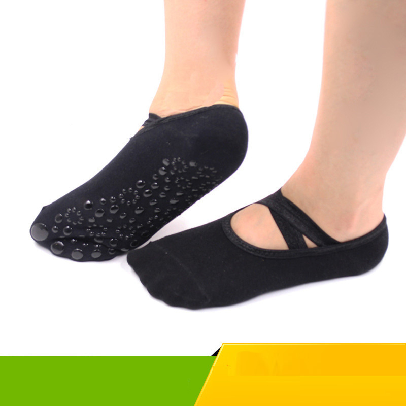 Cotton round toe full five finger socks Pvc boat Socks autumn and winter women's socks yoga socks round toe non-finger socks