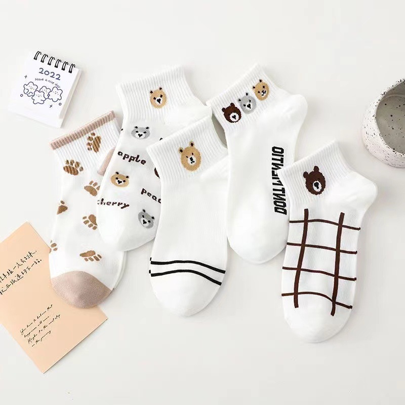 Picture of Socks men's summer solid color black white gray ankle socks unisex low-cut breathable socks low-top socks wholesale
