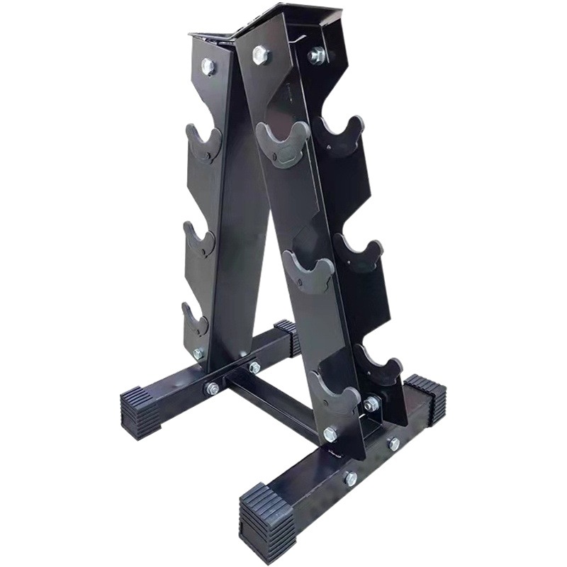 Armored sharp herringbone dumbbell rack fitness private education commercial fixed dumbbell matching 3/6/10 pairs of dumbbell rack wholesale