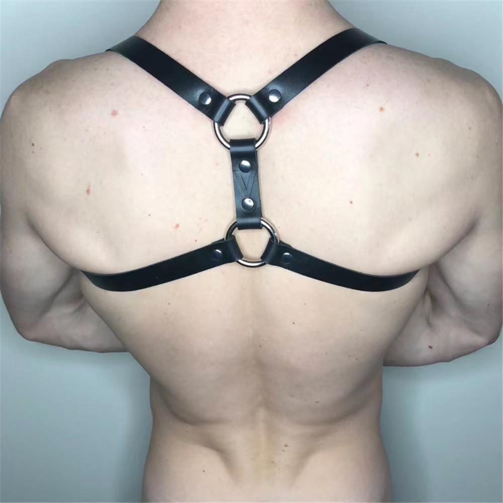 Picture of European and American Cross-Border Punk Chest Straps, Fashionable Body Chains, Leather Belts, Handsome and Sexy Suspenders for Men and Women