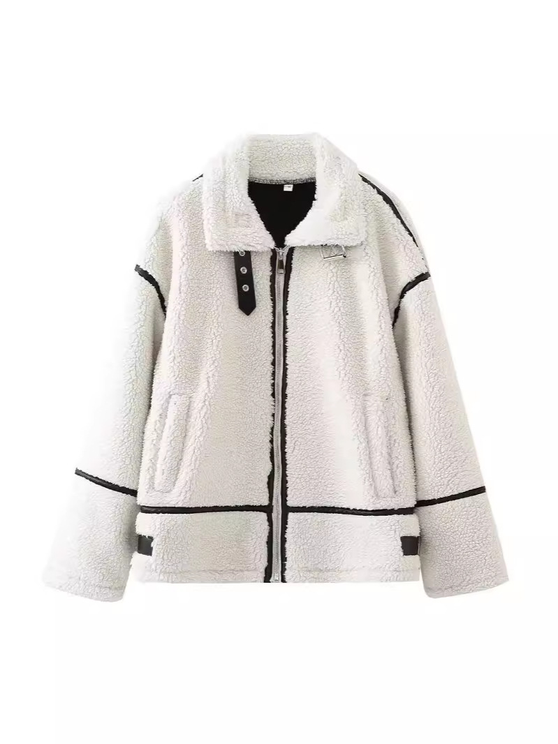 Picture of Cross-border foreign trade AliExpress explosions new foreign trade women's wholesale ZR in stock new women's fur motorcycle jacket