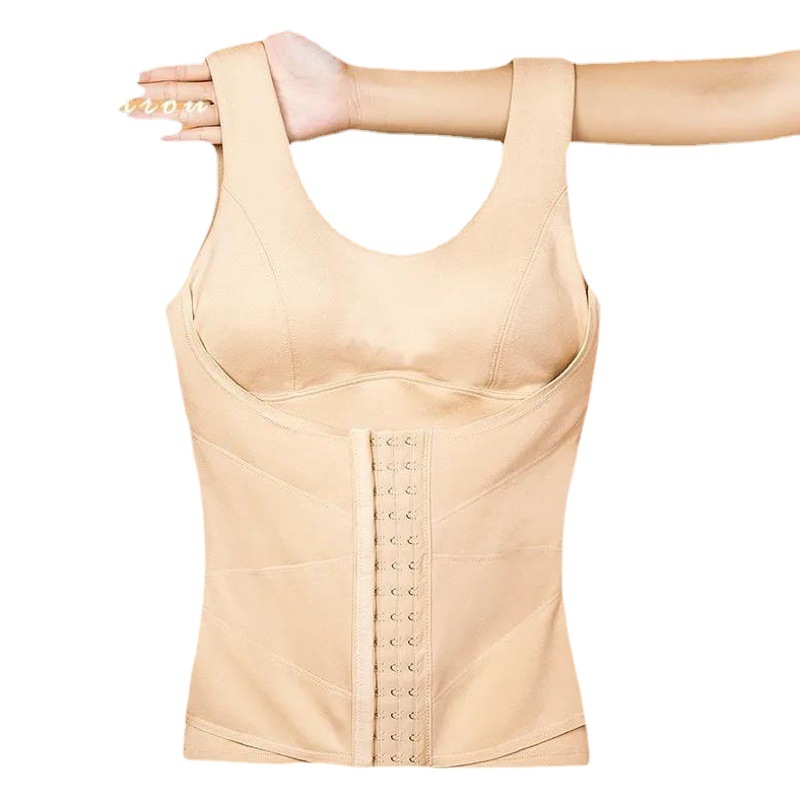Autumn and Winter Fever Velvet Warm Vest Women's Chest Pad Slim-Fit Breasted Abdominal Tucking Base Thickened Warm Underwear