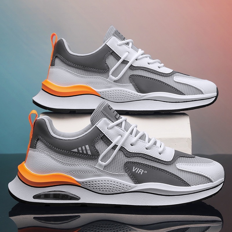 Argan shoes men's shoes spring new breathable mesh sneaker men's trendy all-Match platform running casual daddy shoes