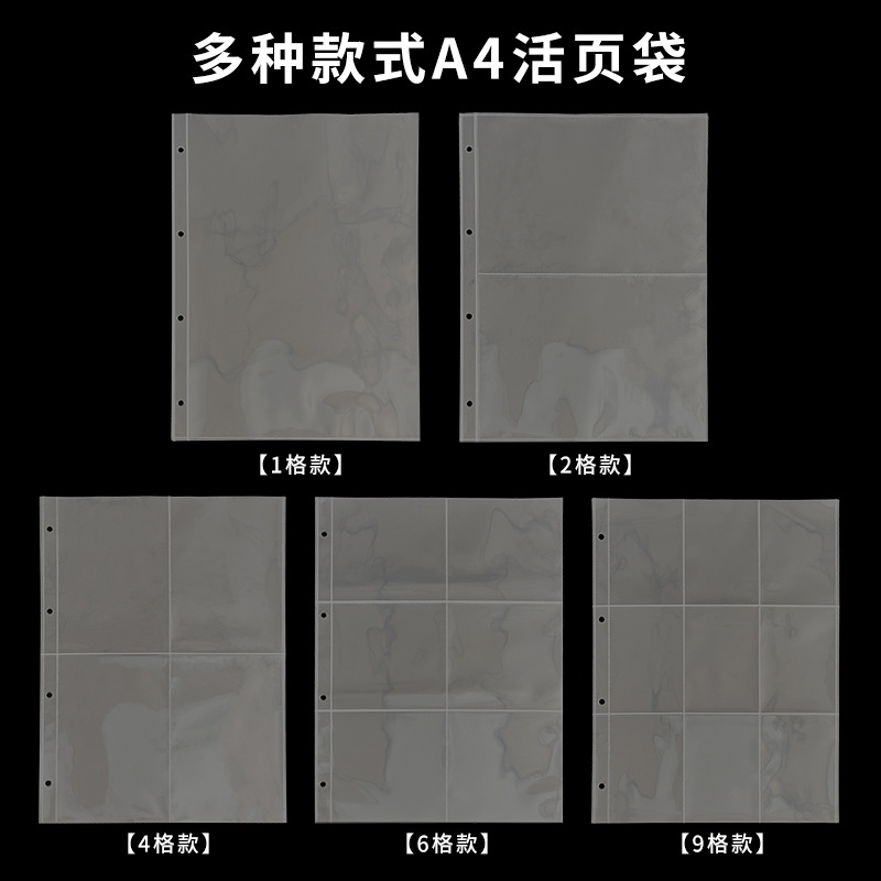 Picture of Loose-leaf Inner Page a4 Card Page Student Literacy Card Certificate Office File Storage Card Book Loose-leaf Card Collection Album