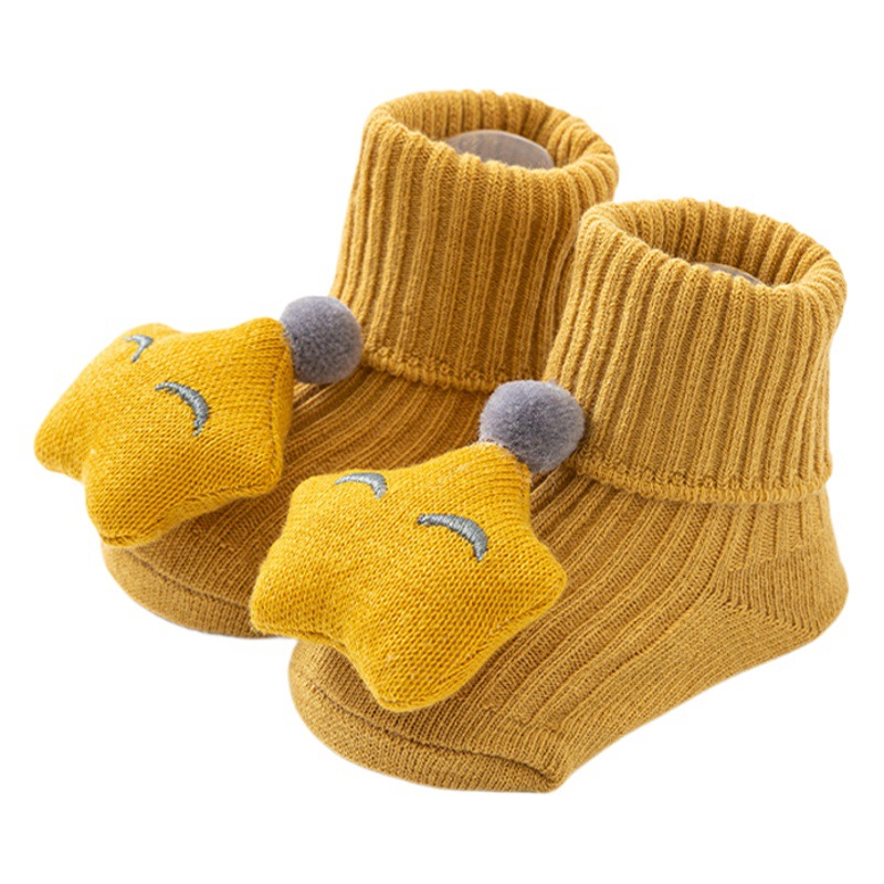Picture of Newborn baby socks class a cotton spring and autumn non-slip boys and girls baby cartoon doll tube floor socks wholesale 1