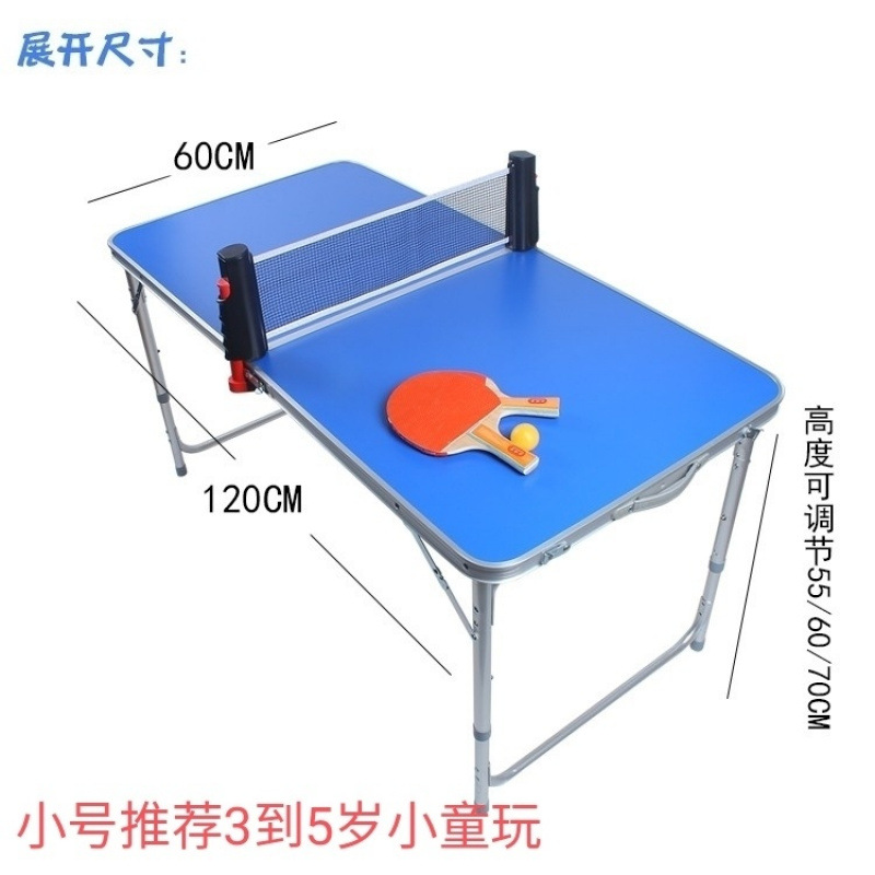 Picture of Children's Table Tennis Table for 6 to 14 Years Old Simple Foldableing Portable Home Primary School Student 12 Years Old Stall Exhibition Study Table