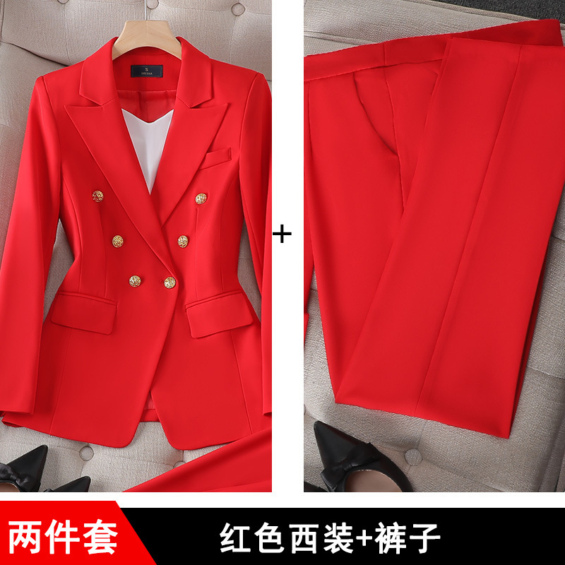 Picture of Spring and Autumn Business Wear Women's suit Women's Fashion Dress Stitching Women's Suit Work Clothes Korean Casual Small Suit
