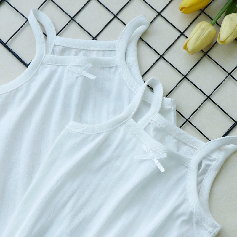 Picture of Children's Summer Vest Sling 2-Piece Boneless Cold Bottoming Shirt for Men and Women Baby Thin Sleeveless Air-Conditioned Home