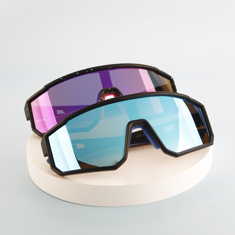 Polarized Sunglasses for Men 3058 Ski Sports Goggles for Women Running Outdoor Marathon Cycling Colorful Lens Sunglasses