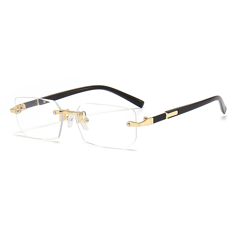 Picture of New Rimless Fashion Sunglasses European and American Trendy Cut-Edge Sunglasses Personalized Jelly Color Sunglasses Rimless Sunglasses