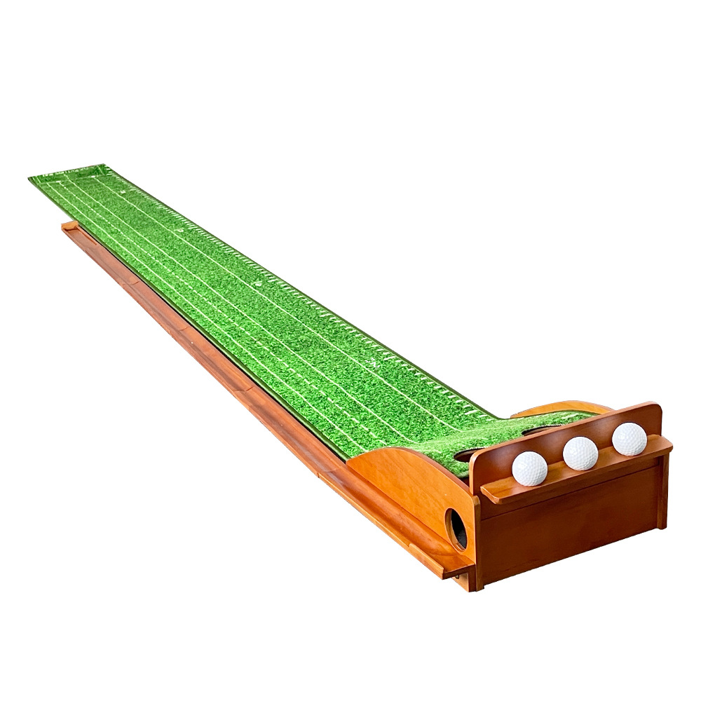 Picture of Cross-border Small Volume New Golf Removable Putting Exerciser Indoor Training Solid Wood Green Putting Pad