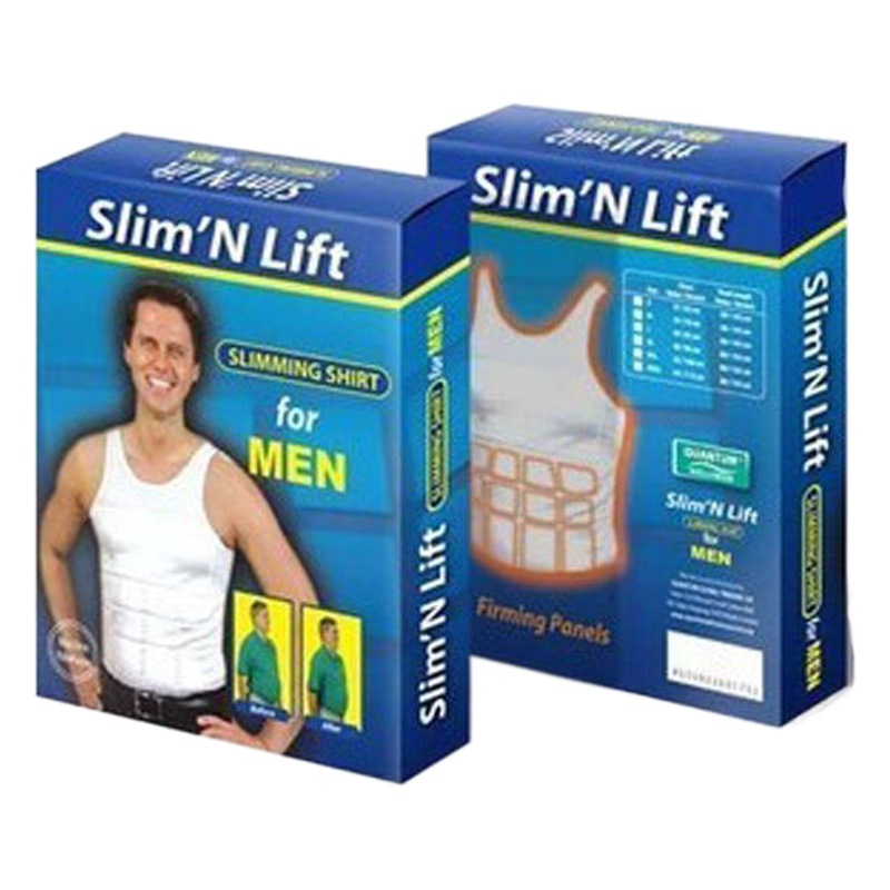Men's body-shaping vest TV slim n lift waist abdomen underwear fitness TV shopping 140D