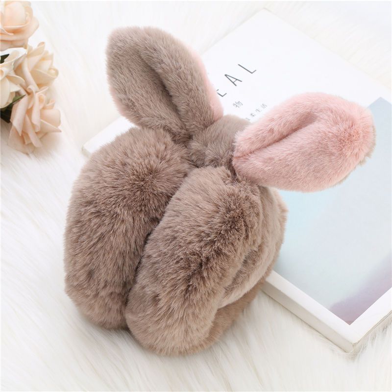 Picture of MEETSUNNY Sweet Girl Ear Warm Winter Cycling Commuter Ear Protection Plush Ear Bag Thickened Warm Earmuffs Women