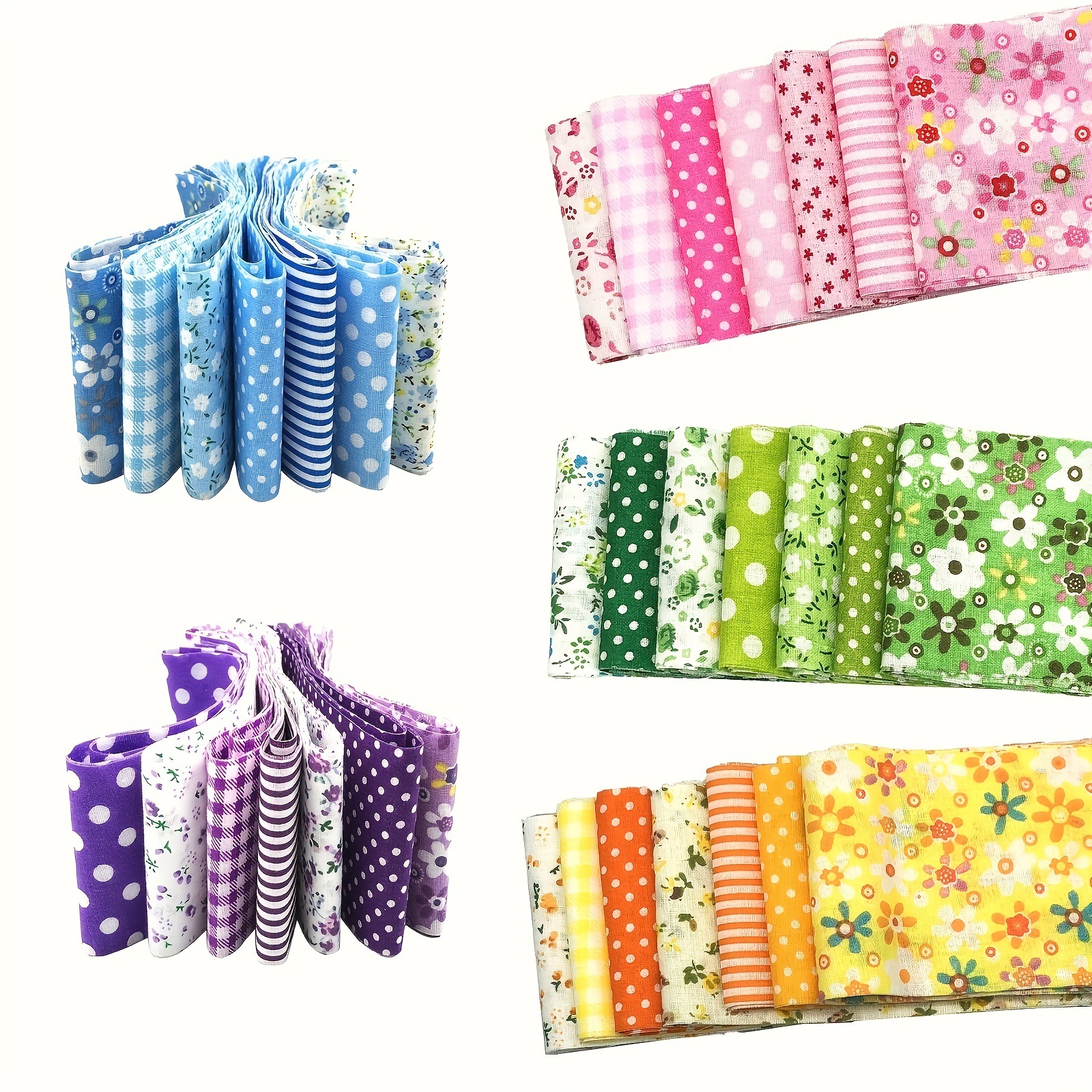 6.5*110 cotton roll DIY cotton cloth group home textile handmade small cloth head 7 pieces