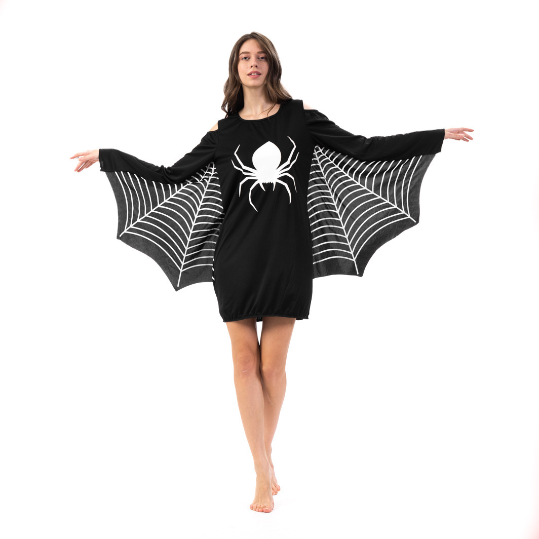 Picture of European and American Cross-border Halloween Halloween Adult Spider Cape Bat Shirt