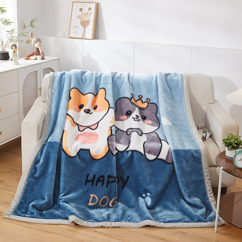 Picture of Raschel Blanket Double Thickened Blanket Super Soft Fleece Blanket Cover Blanket Wedding Red Blanket Warm Blanket Gift Wholesale