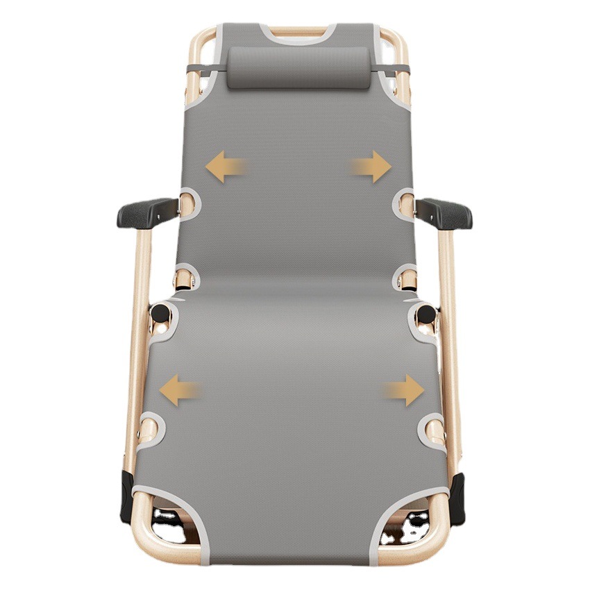 Picture of Office recliner lunch break sleeping chair single beach chair portable folding chair nap artifact folding bed dual-use chair