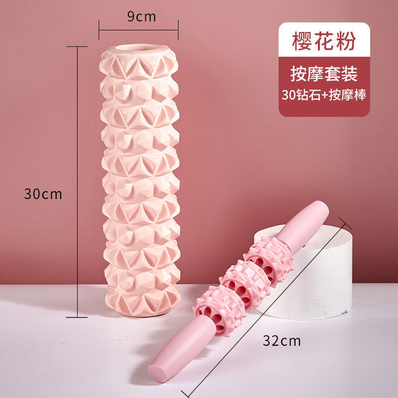 Picture of Factory sales hollow yoga column Mace EVA foam shaft muscle relaxer fitness massage stick roller barrel