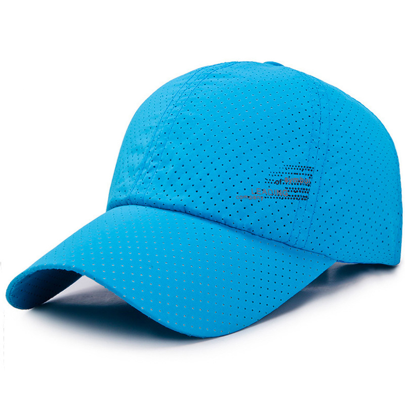 Picture of Hat summer new breathable perforated quick-drying cap men's fishing sunscreen baseball cap riding travel sports cap