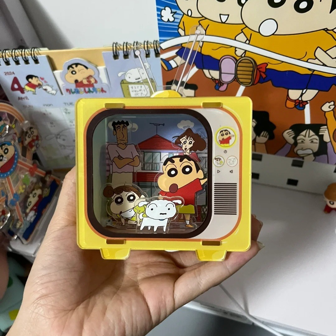 Handmade DIY Cute Crayon Shin-Chan Acrylic Night Light Student Bedroom Dormitory Lighting Ornament Best Friend Gift
