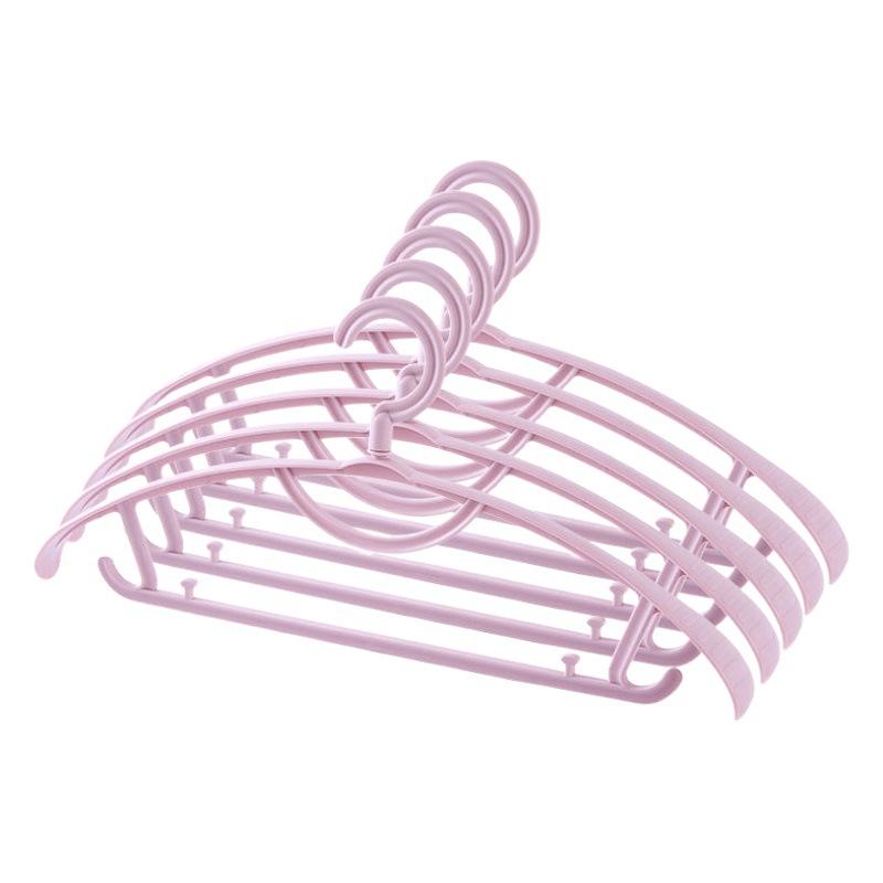 Wide Shoulder Thickened Plastic Clothes Hanging Non-slip Semi-round Seamless Clothes Clothes Drying Hangers Suit Support