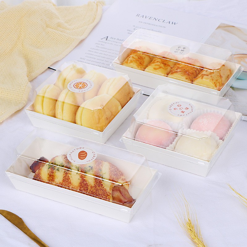Sandwich dried meat floss small shell packing box cake roll snow Mei Niang towel roll box puff western point pancake blister box