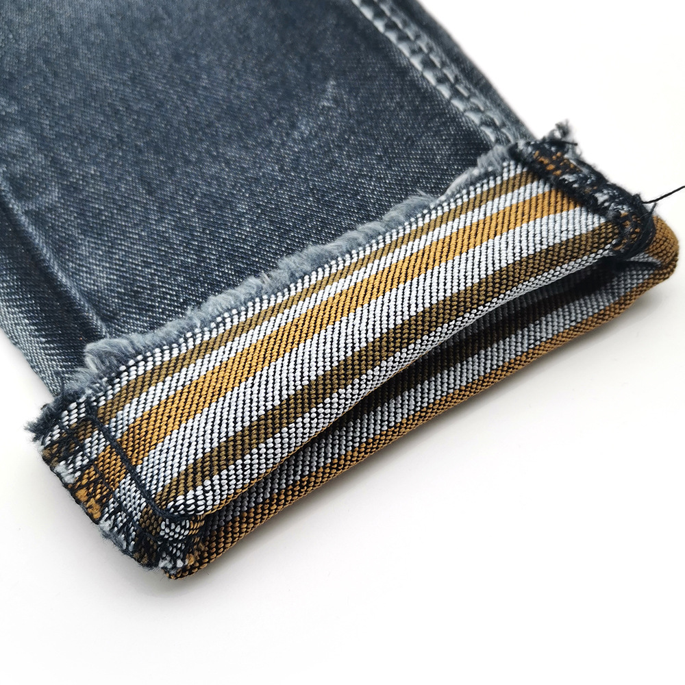 Picture of 6 small jacquard left oblique blue gray towel bottom denim 10.5oz
