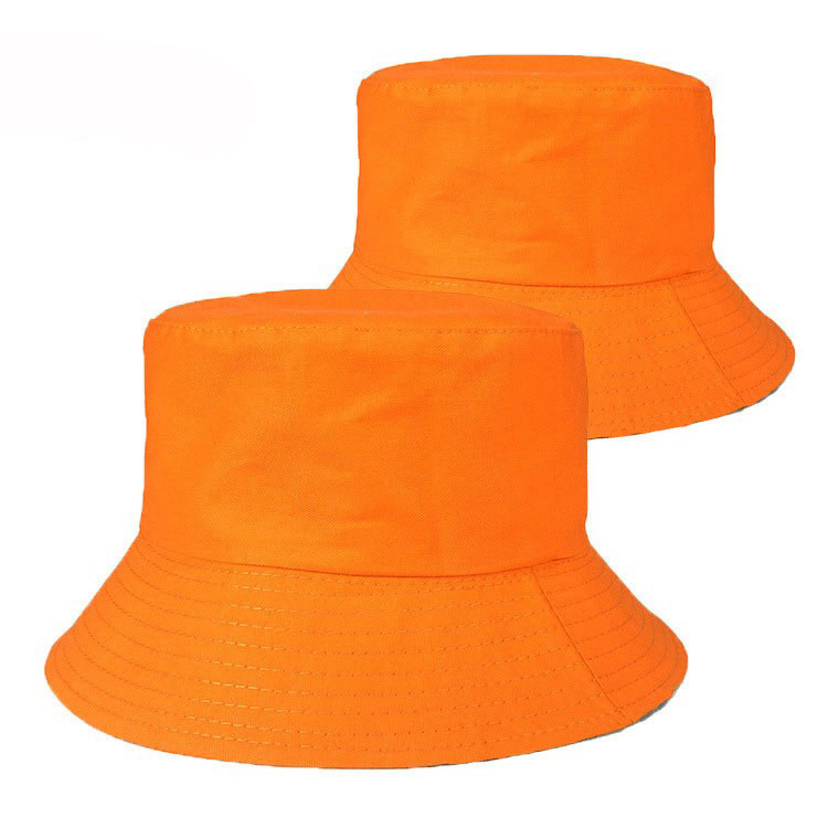 Picture of Cross-border adult fisherman hat solid color custom logo embroidery printing fisherman hat sunshade light plate custom basin hat