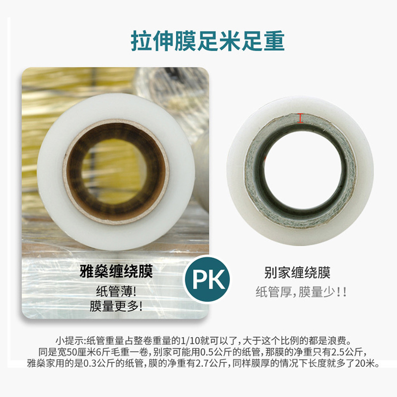 Picture of Wrapping film brushed wrapping film manufacturers wholesale transparent film industrial pe stretch film plastic packaging film in stock