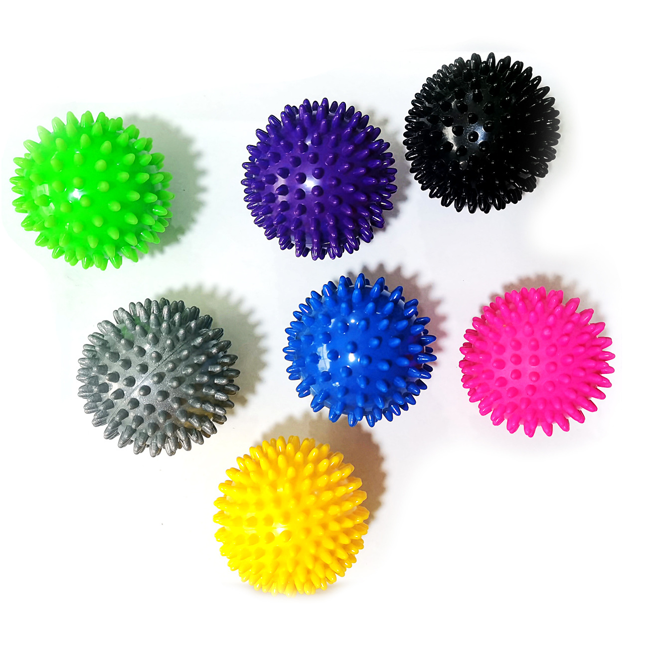 7.5cm9.5cmPVC pricking ball massage acupoint grip ball pointed nail fascia yoga ball fitness ball hedgehog ball