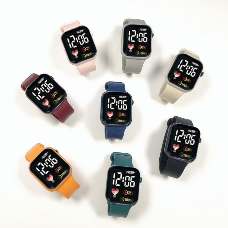 Picture of Cross-Border Led Square Student Digital Watch Couple Waterproof Digital Touch Screen Sports Bracelet Douyin Face Single Delivery