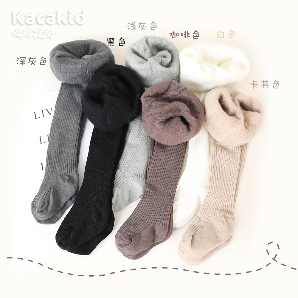 Picture of Children's Velvet Type a Leggings Baby Winter Warm Pantyhose Baby Thickeneded Pantyhose Girls Girls Wholesale