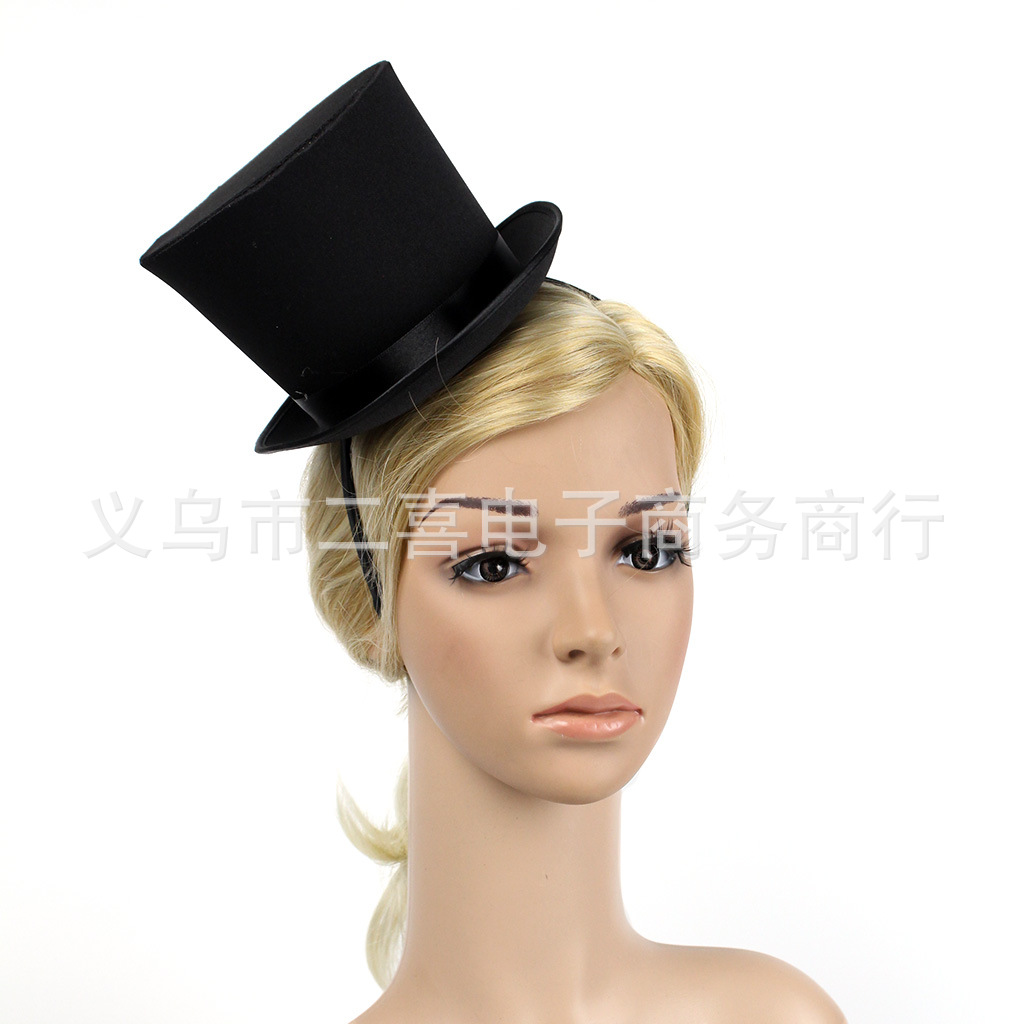 European and American Best-Selling Head Flower Handmade Banquet Hat Party Dance Celebration Performance Magic Hat Boutique Headwear Hair Accessories