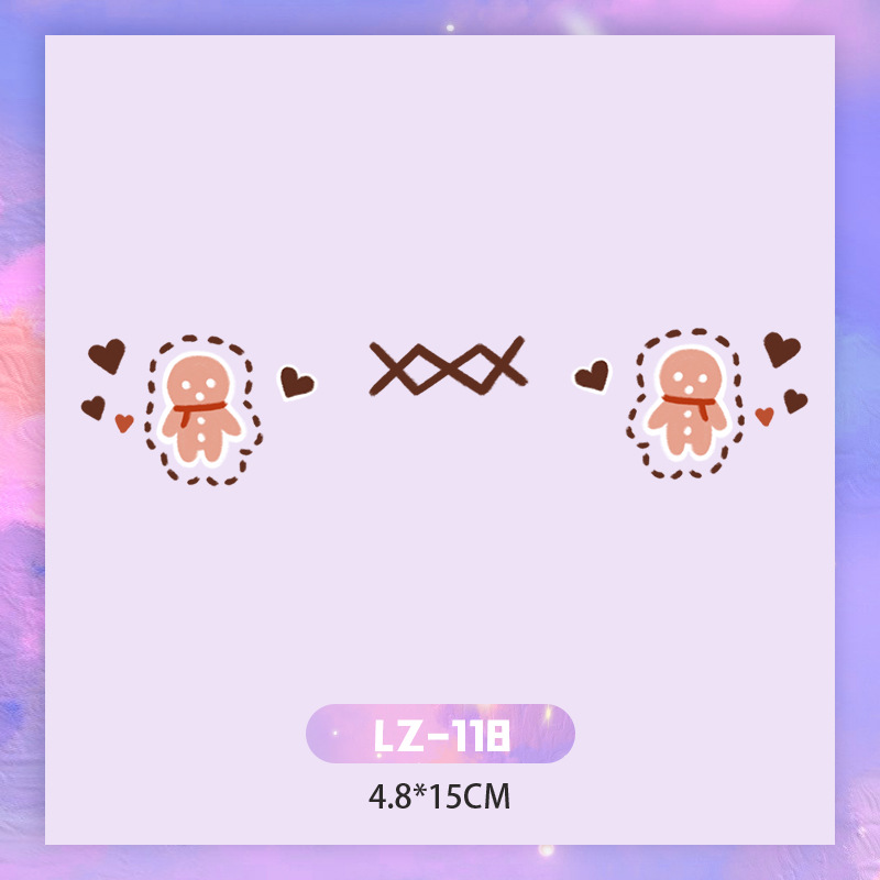 Picture of New Year's Day girl cute face makeup New year new year Creative face stickers love blush cute makeup stickers tattoo stickers