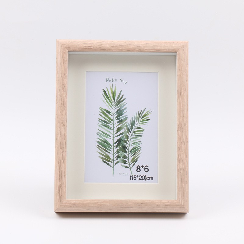 Picture of Creative wooden three-dimensional hollow photo frame set table plant specimen mounted picture frame children's oil painting wall frame wholesale