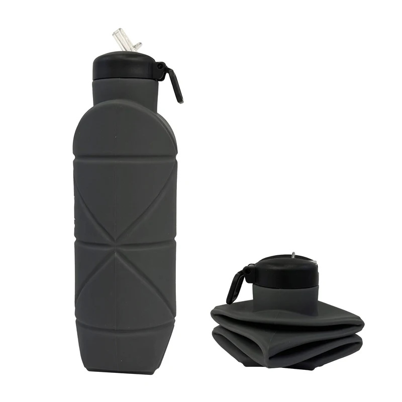 Picture of Platinum Silicone Diamond Folding Cup 700ml Outdoor Sports water bottle Cross Border Pocket Portable Kettle