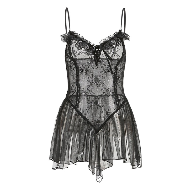 Sexy sexy lingerie transparent pajamas sexy flirting uniform temptation teasing emotional supplies passion suit perspective