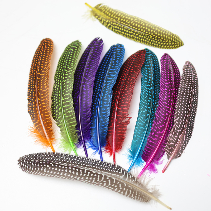 Wholesale 18-22cm color pearl nest feather feather DIY accessories stage clothing mask funny cat stick feather