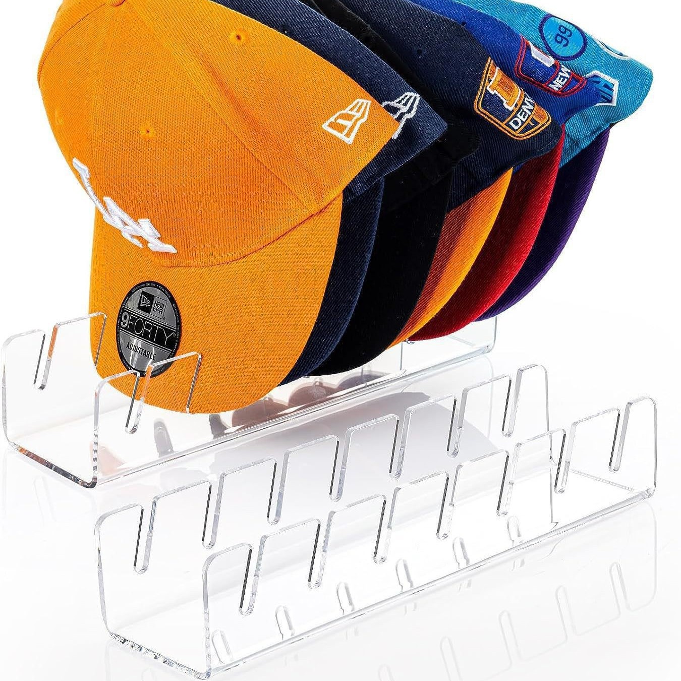 Cross-border Exclusive Transparent Baseball Cap Display Stand Folding Hat Stand Bedroom Closet Living Room Hat Storage Rack
