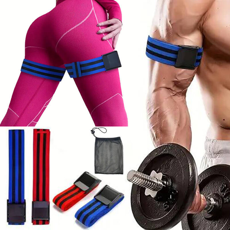 New Product Blood Flow Restriction Belt Weightlifting Fitness Training Arm Thigh Muscle Gain Exercise Hip Elastic Strap Restriction Belt