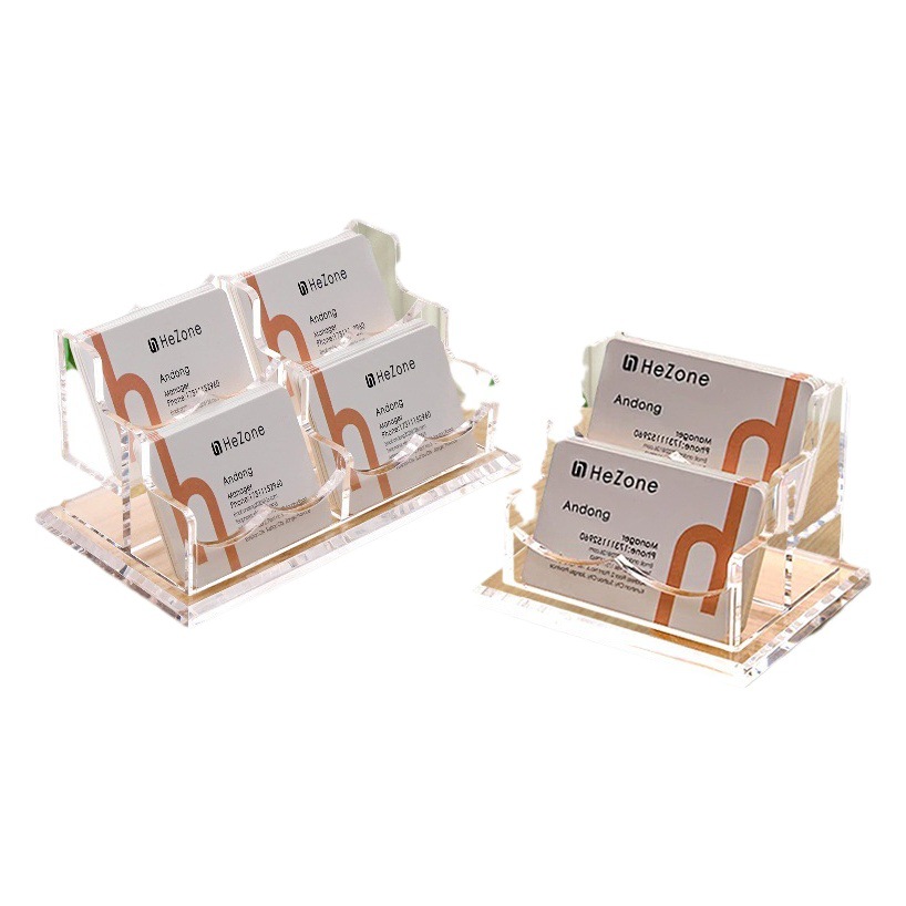 Acrylic business card holder transparent crystal business card holder exhibition dedicated business multi-layer acrylic business card case customization