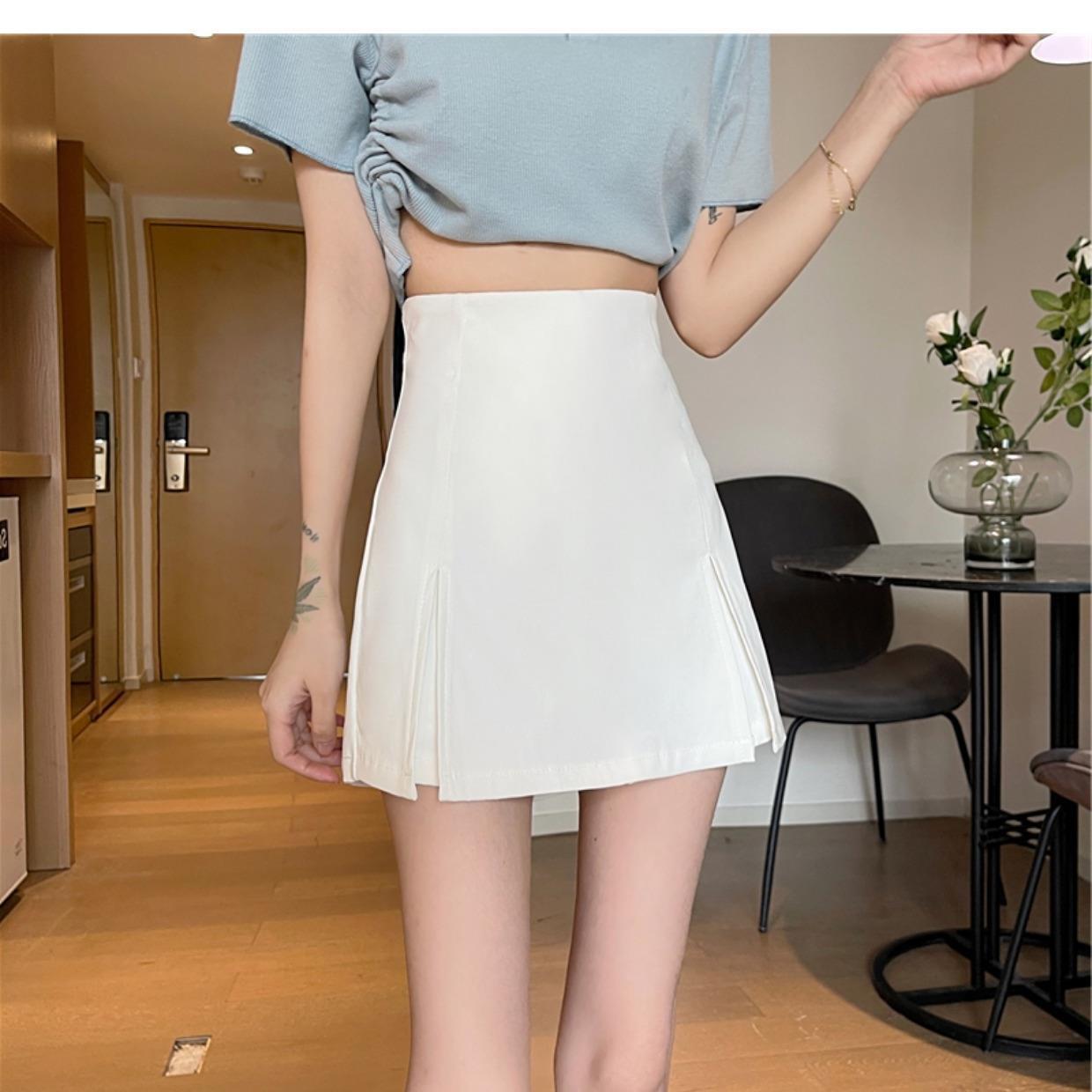 Hot Style Skirt Women's Summer 2024 New High Waist Small A- Line Half Skirt Hot Girl Wear Wrap Hip Skirt