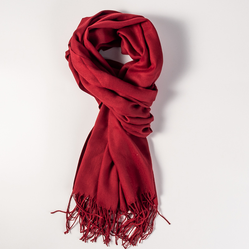 Picture of Imitation Cashmere Scarf for Women in Autumn and Winter, Warm Outer Wear, Japanese and Korean Sweet Gift, Fashionable Shawl, Factory Direct Sales, Cashmere Texture