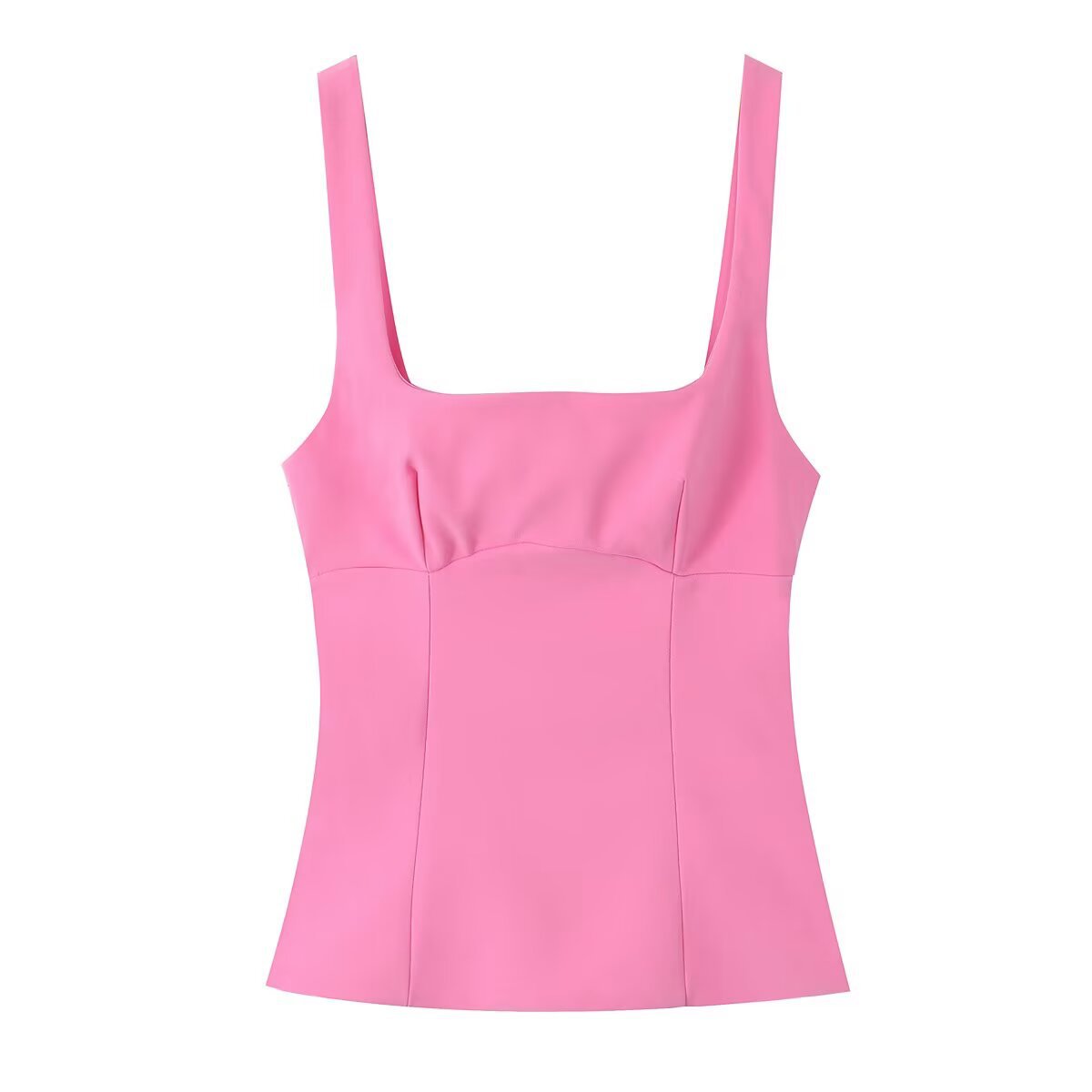 Picture of Women's Clothing European and American Style 2025 Summer New French Style Sweet Slim-fit Back Bow Small Top for Women