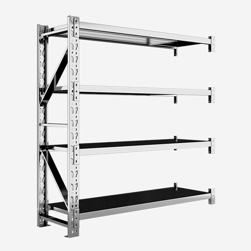 Picture of Stainless steel shelf storage shelf workshop cold storage heavy storage rack multi-layer adjustable floor storage rack